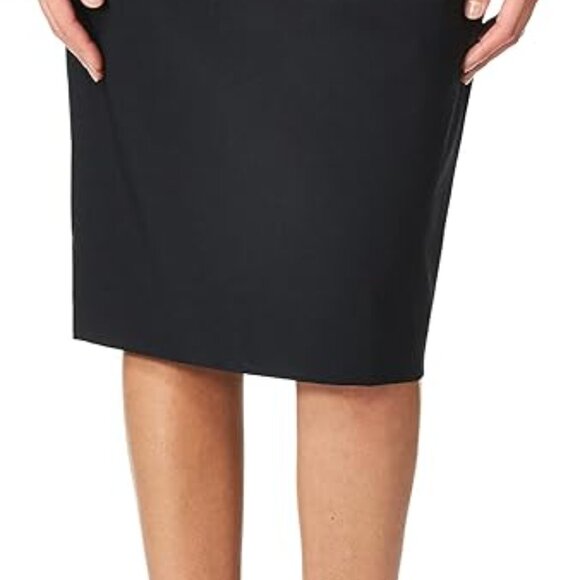 Calvin Klein Women's Classic Fit Straight Lux Suit Skirt 4P 4 Petite - Picture 2 of 3